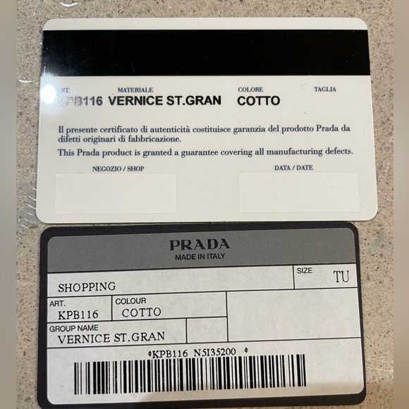 Prada Rust Patent Leather Shoulder Bag WITH AUTHENTICITY CARD - Picture 14 of 14